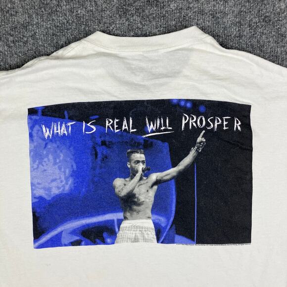 XXX T-Shirt Mens XXL White Blue Graphic Minimalist PrintCotton Casual Streetwear - Picture 1 of 8